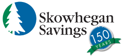 Skowhegan Savings 150th logo